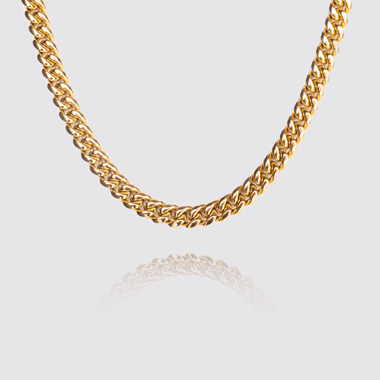 Guild Ltd. Gold / 22 Inches 8MM CUBAN CHAIN